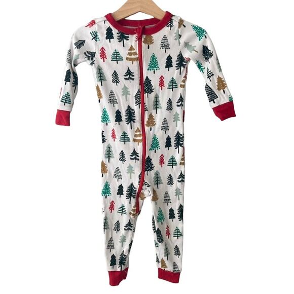 Gymboree Christmas Tree One Piece Pajamas - 18-24M - Picture 1 of 8